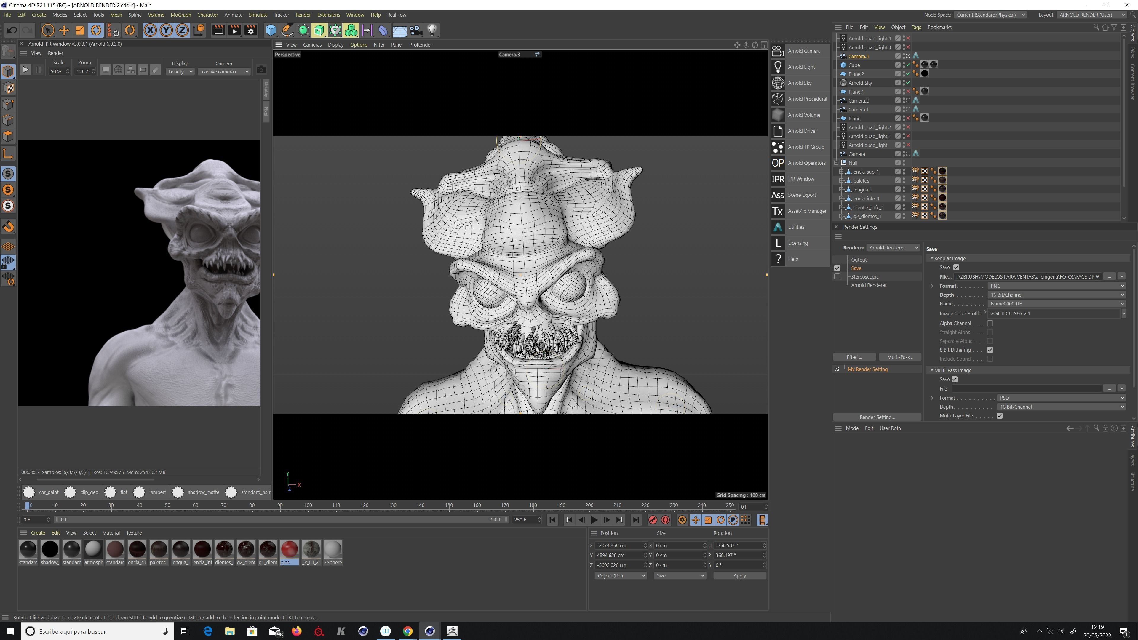 ALIEN CREATURE Low-poly 3D model_9