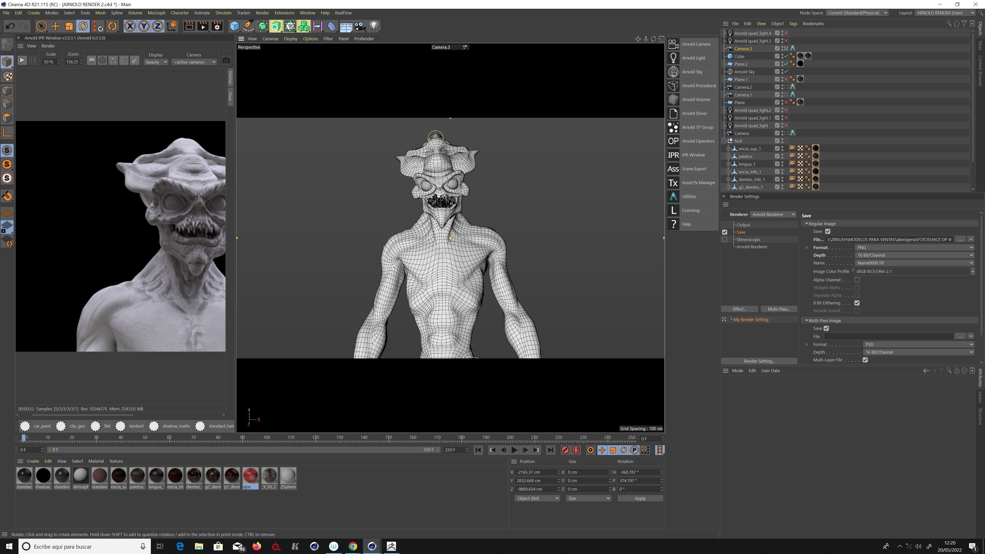 ALIEN CREATURE Low-poly 3D model_11