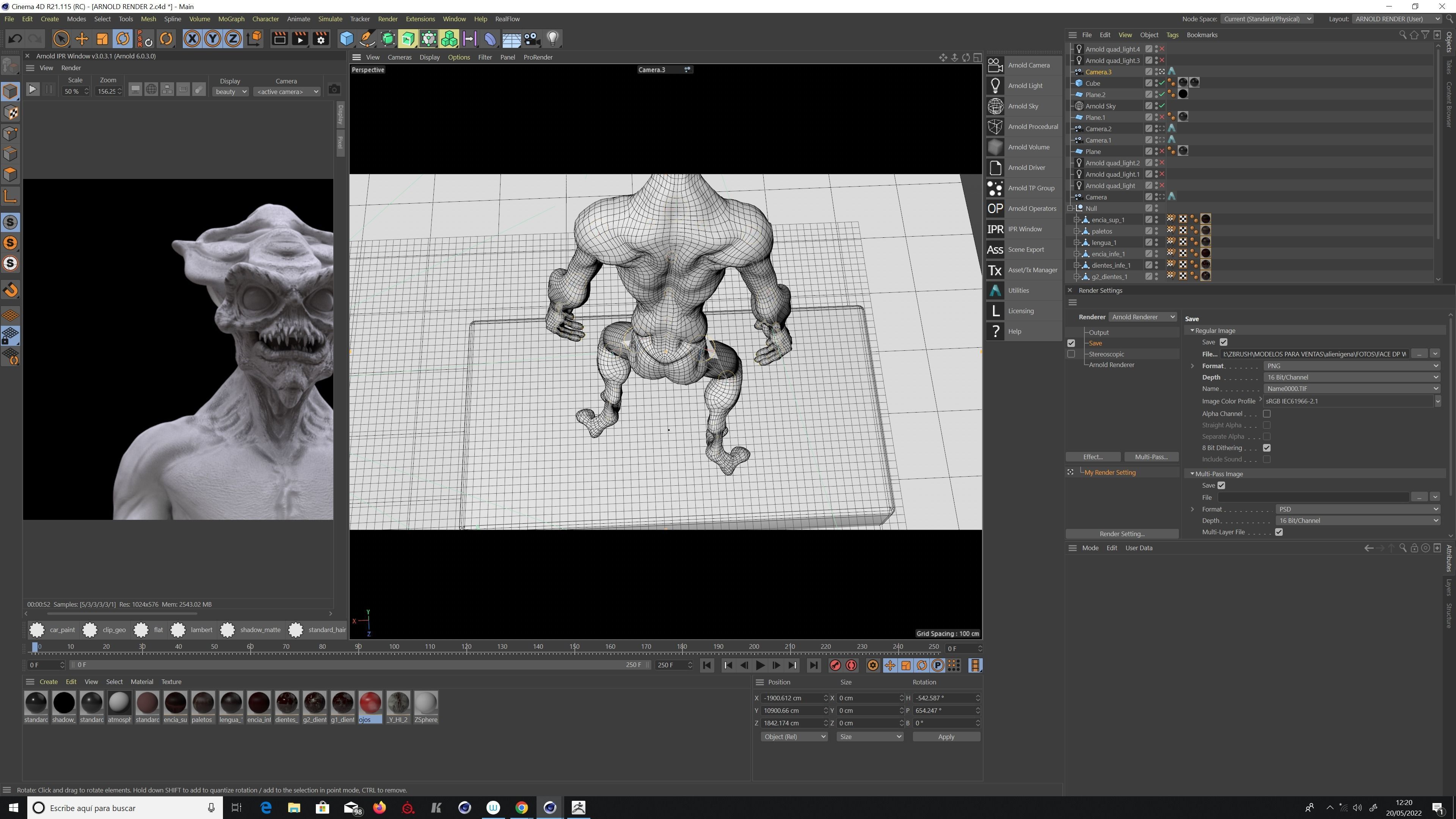 ALIEN CREATURE Low-poly 3D model_13