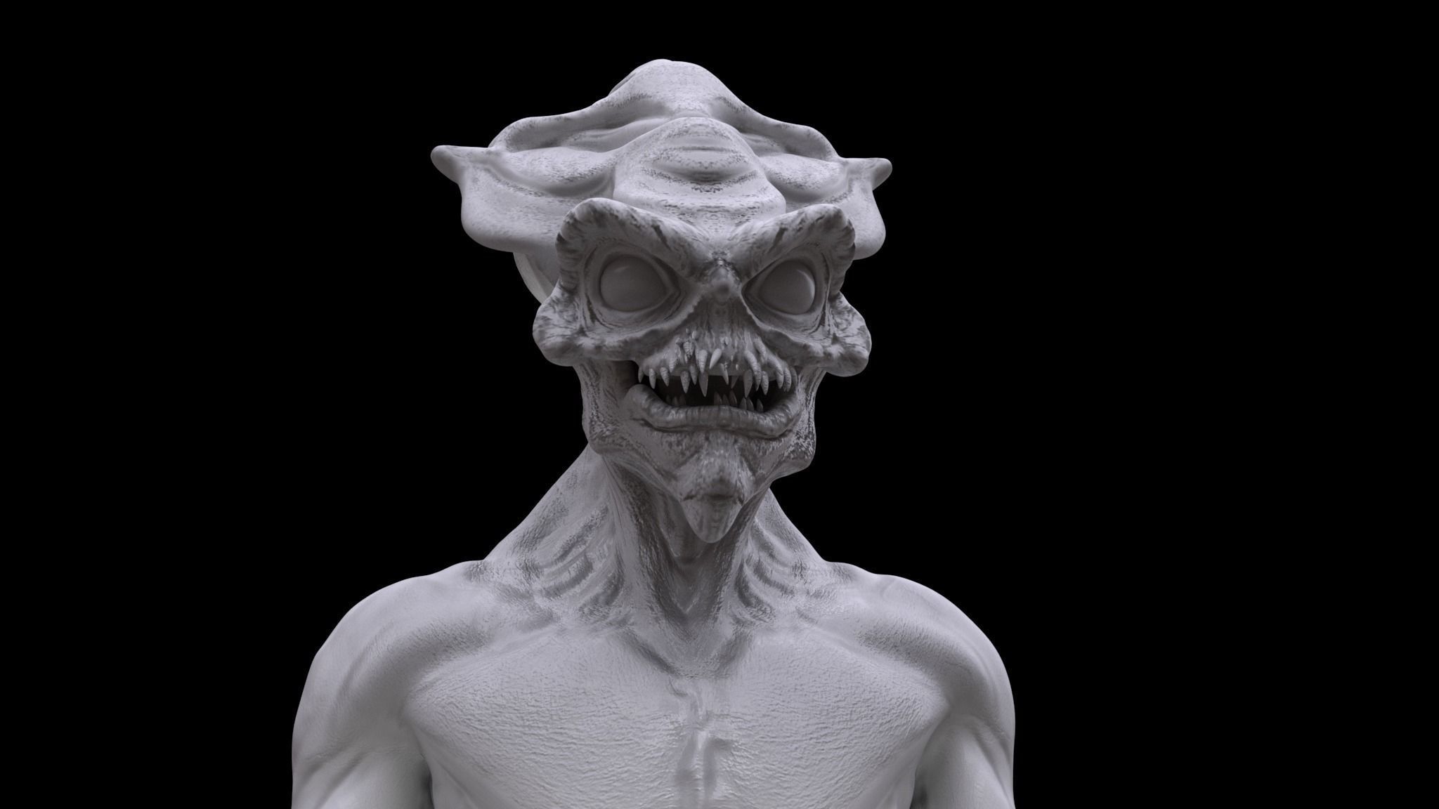 ALIEN CREATURE Low-poly 3D model_14