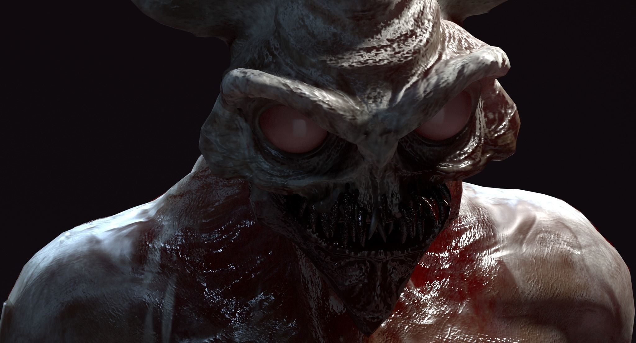 ALIEN CREATURE Low-poly 3D model_2