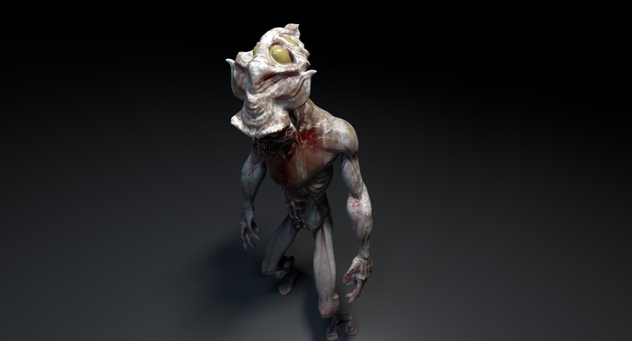 ALIEN CREATURE Low-poly 3D model_5