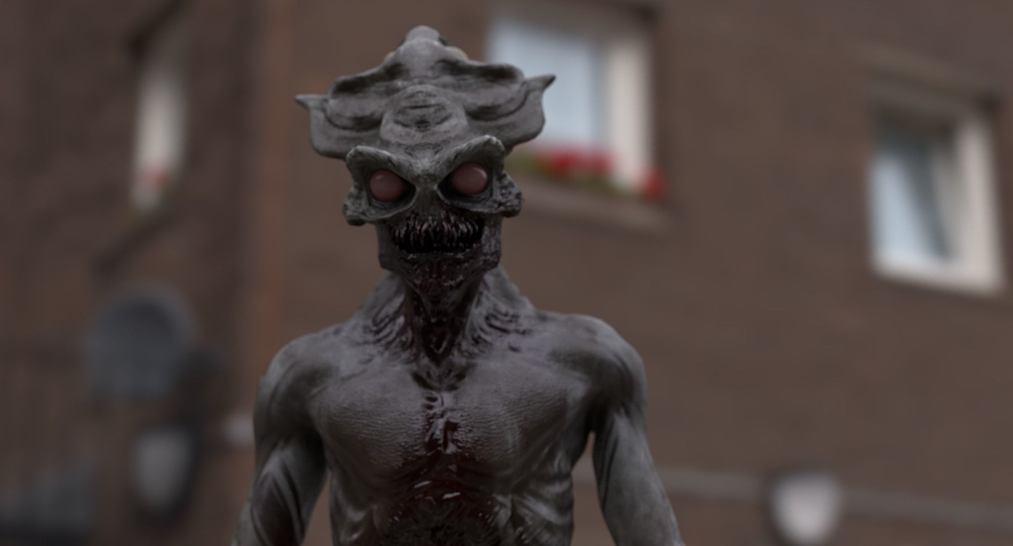 ALIEN CREATURE Low-poly 3D model_8