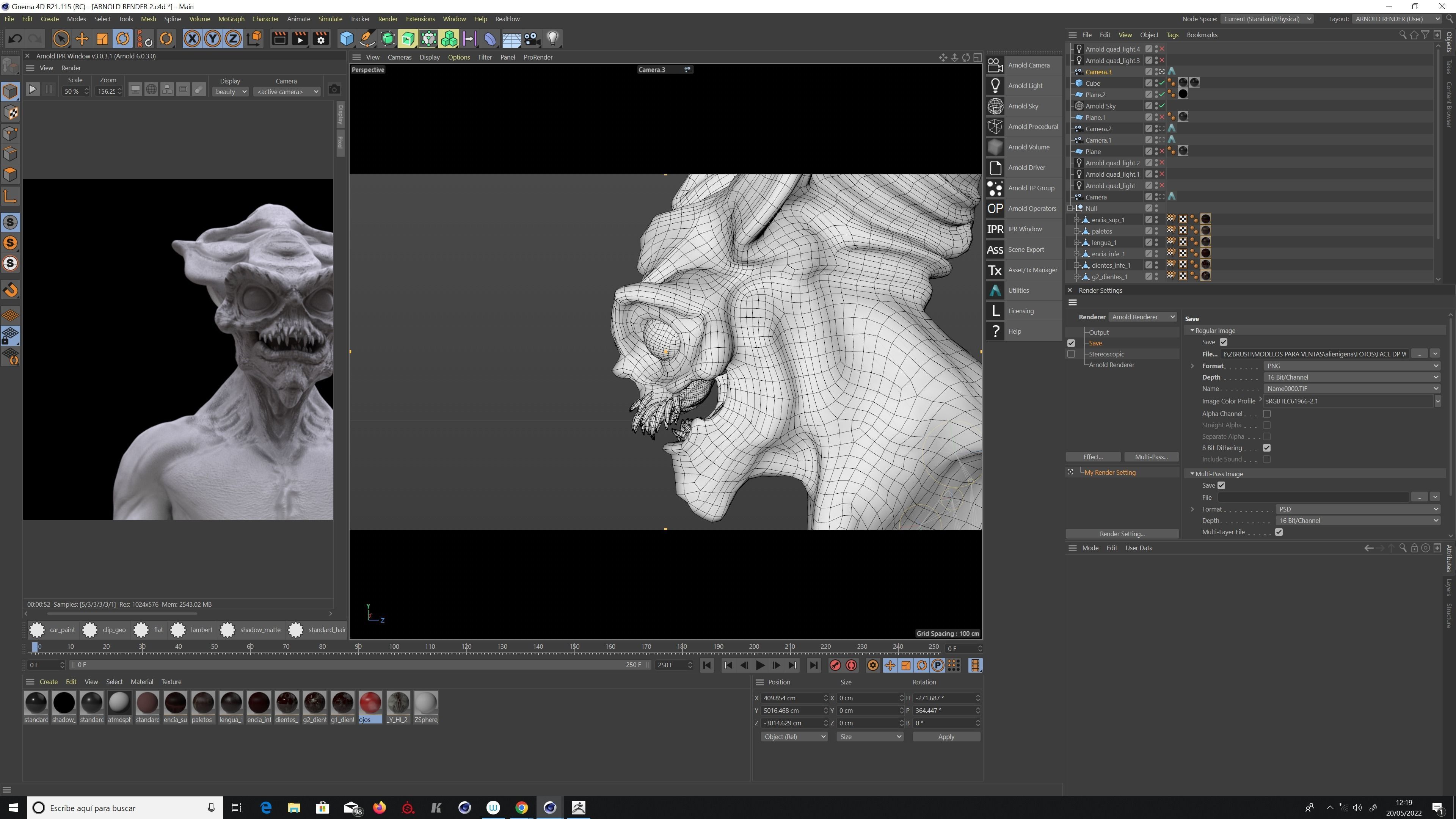 ALIEN CREATURE Low-poly 3D model_10