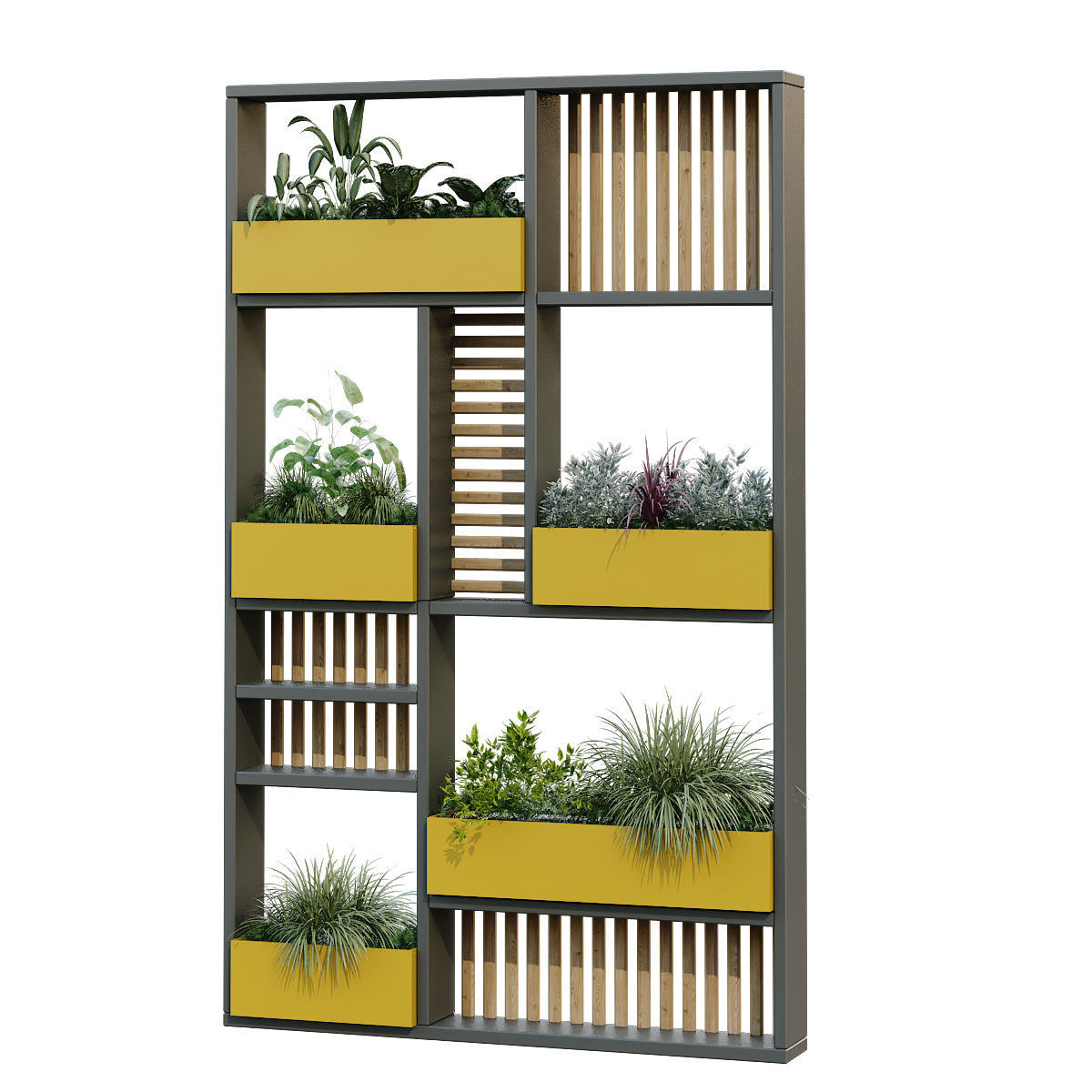 vertical plant in box set 238 3D model_1