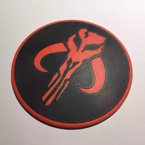 Mandalorian Emblem Coaster 3D print model
