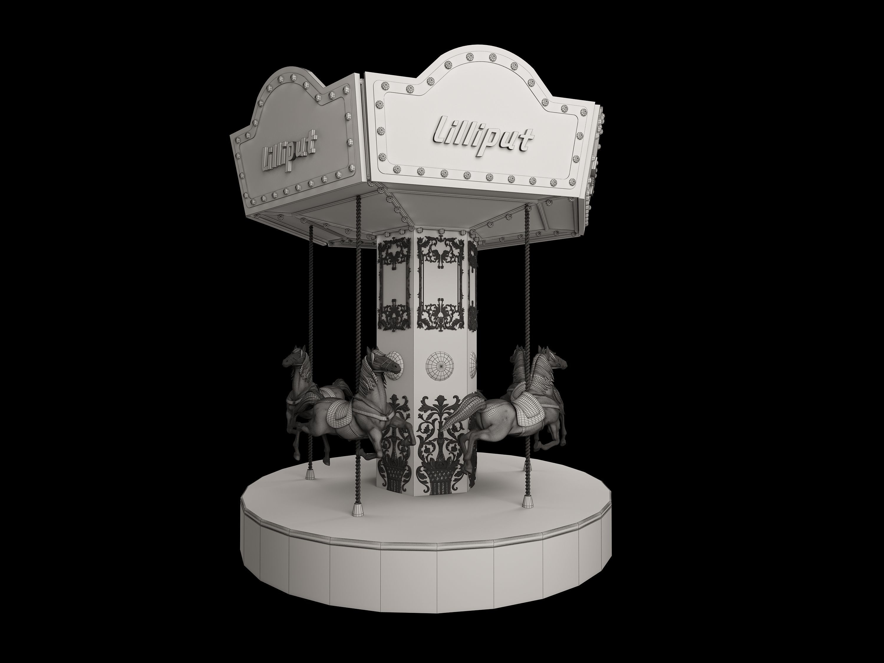 carousel 3D model_1