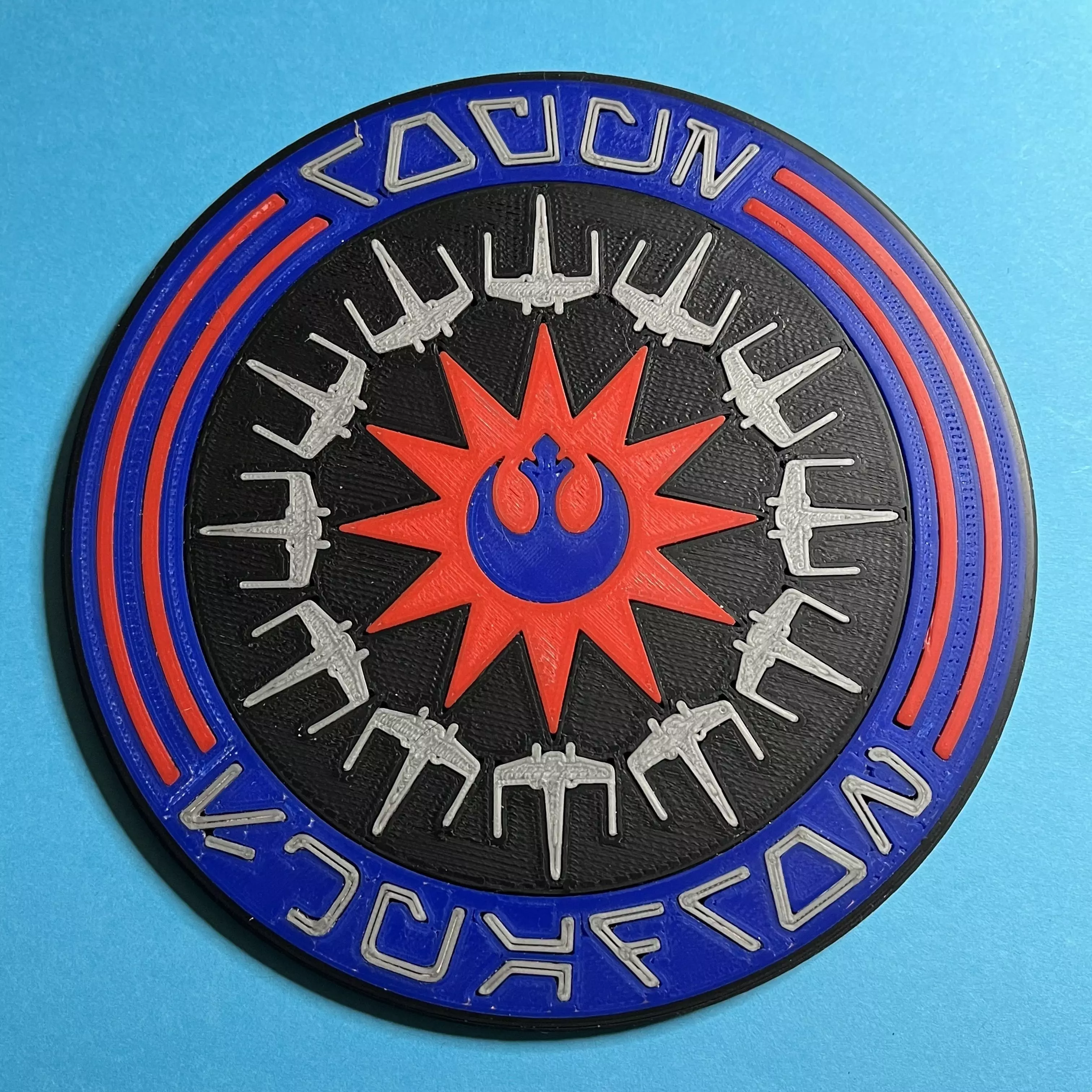 Rogue Squadron Unit Patch Coaster 3D print model_0