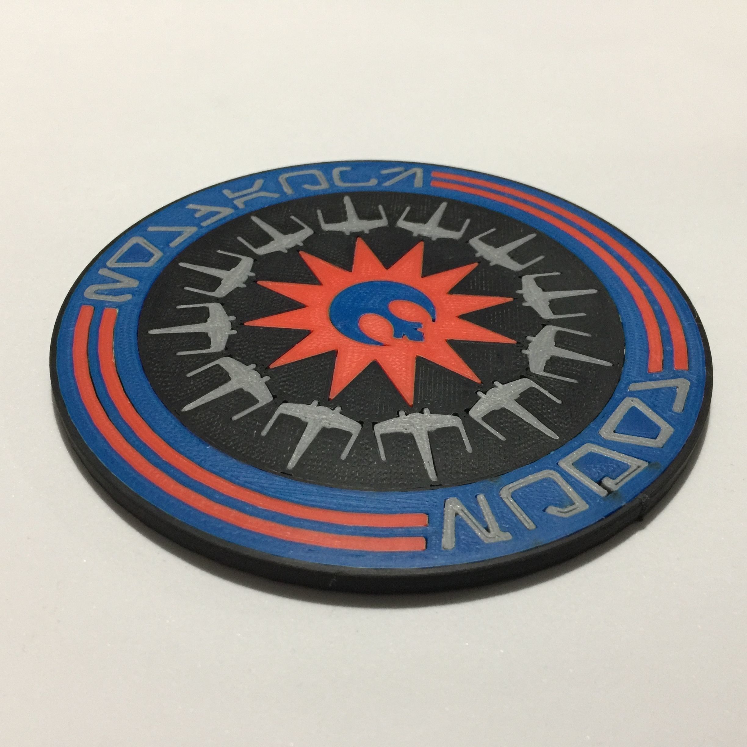 Rogue Squadron Unit Patch Coaster 3D print model_6