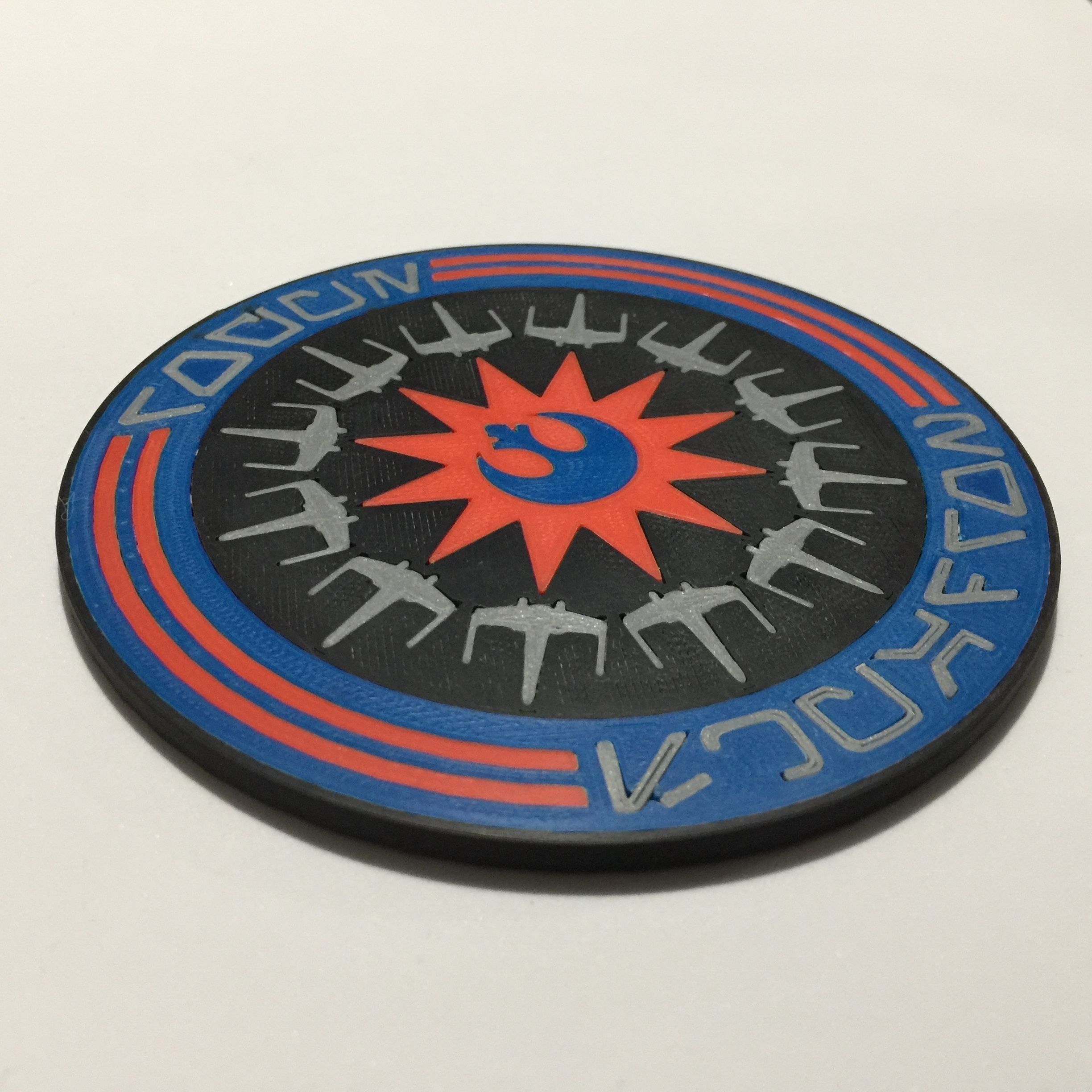 Rogue Squadron Unit Patch Coaster 3D print model_8