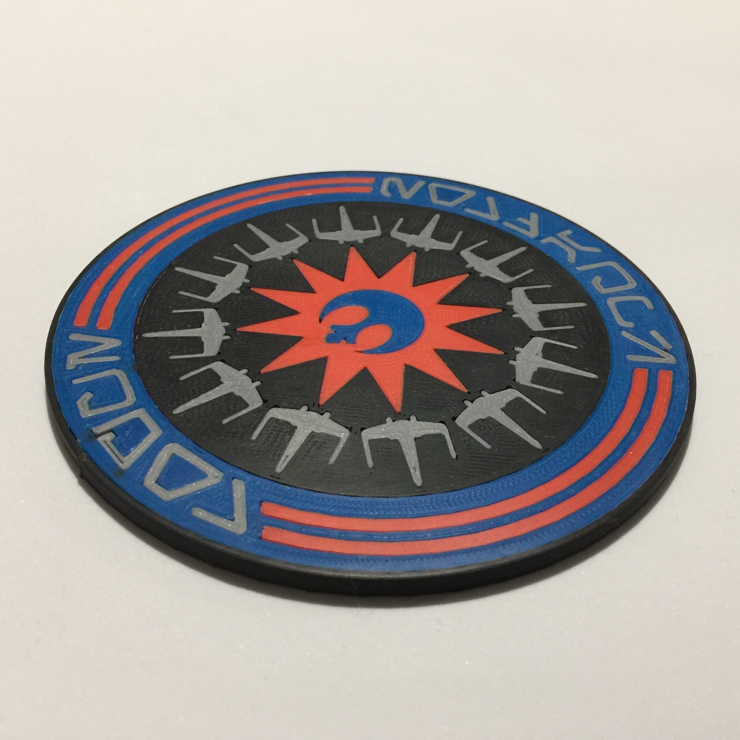 Rogue Squadron Unit Patch Coaster 3D print model_7