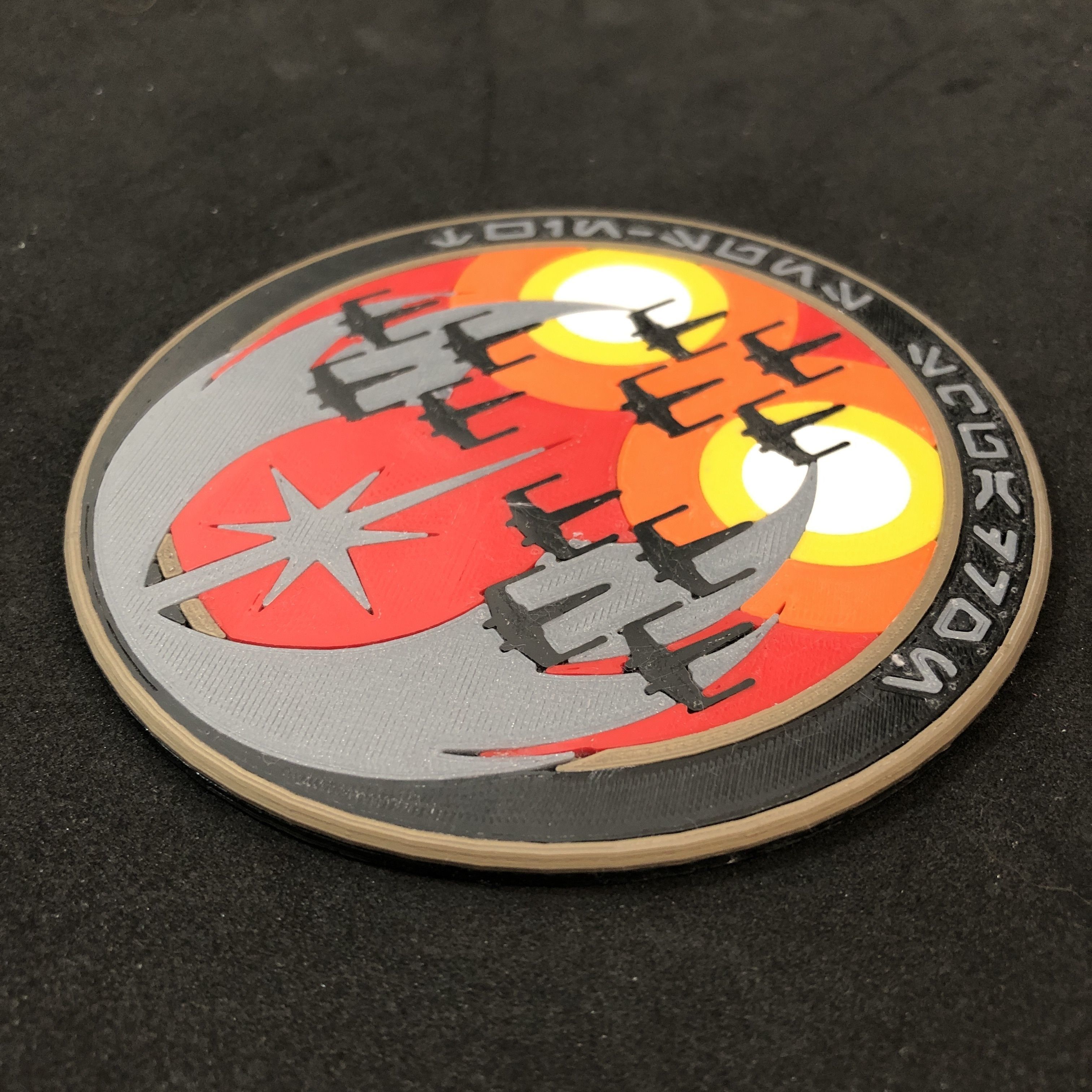 Twin Suns Squadron Unit Patch Coaster 3D print model_1