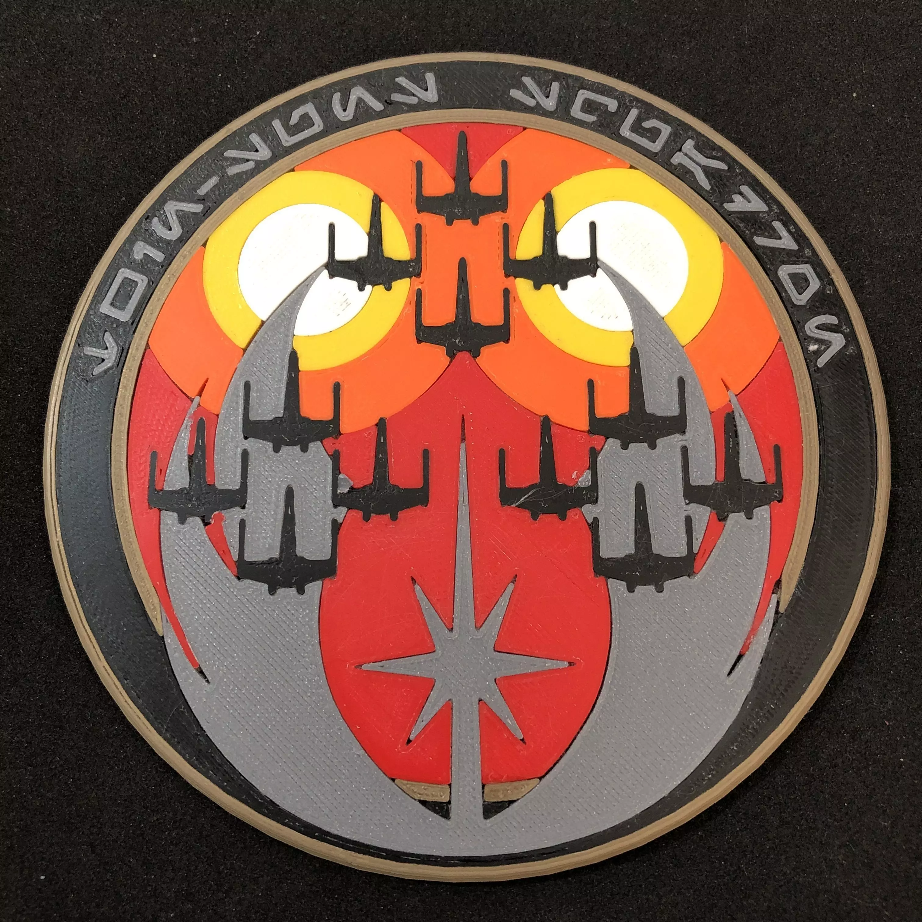 Twin Suns Squadron Unit Patch Coaster 3D print model_0
