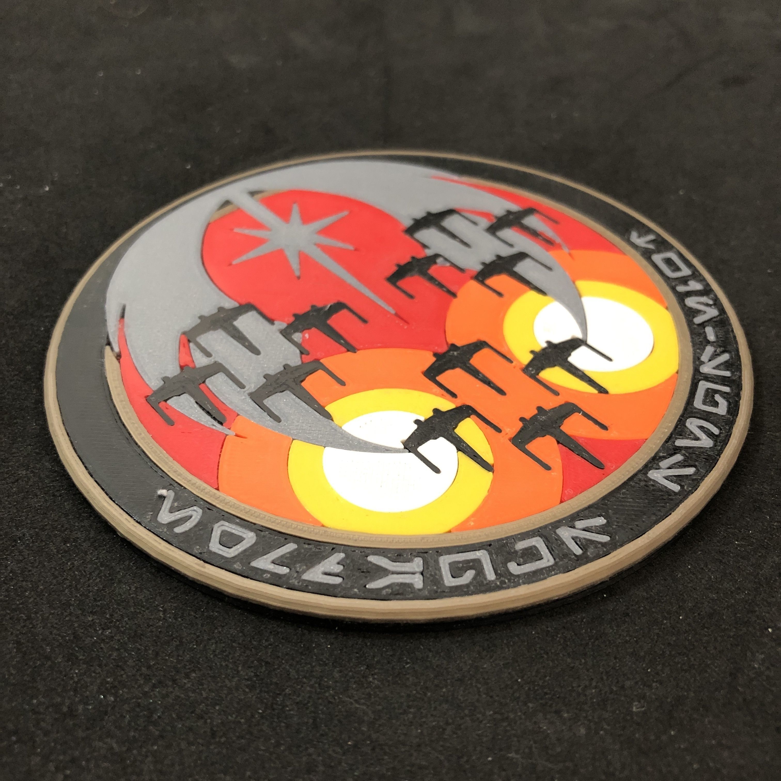 Twin Suns Squadron Unit Patch Coaster 3D print model_2