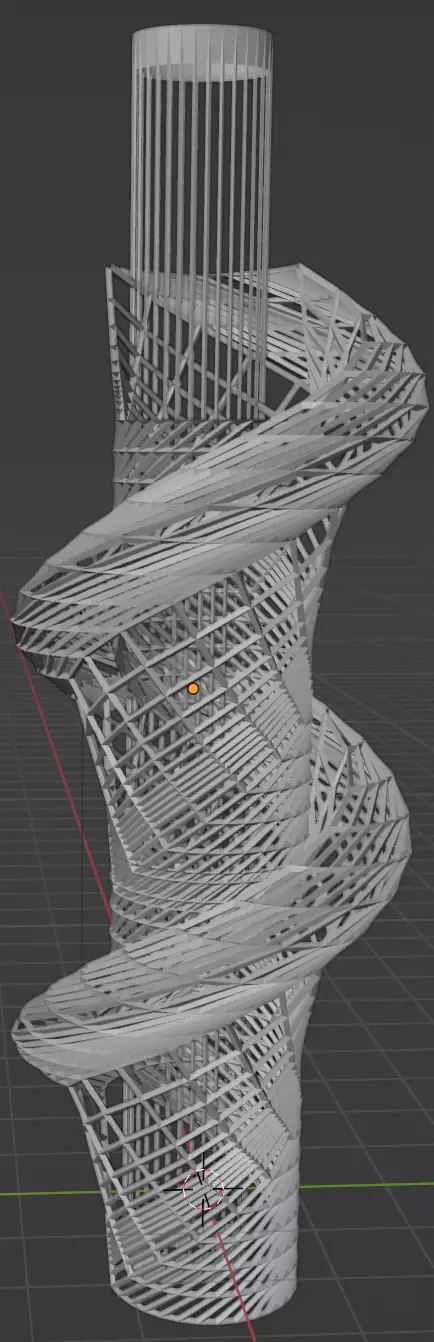 Parametric Building Design in Blender Free 3D model_0
