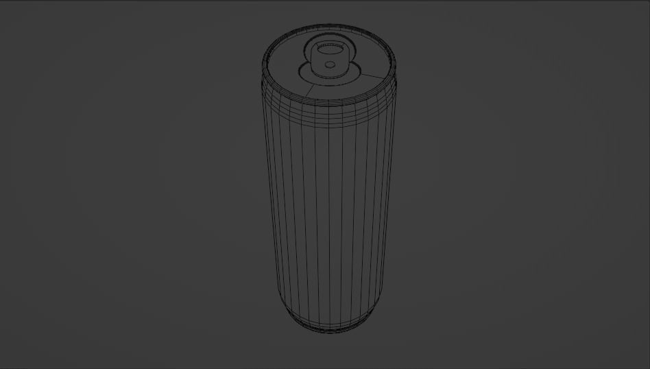 Almond Water - 3 cans with custom textures Free low-poly 3D model_5