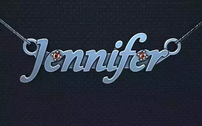 Personalized pendant Jennifer