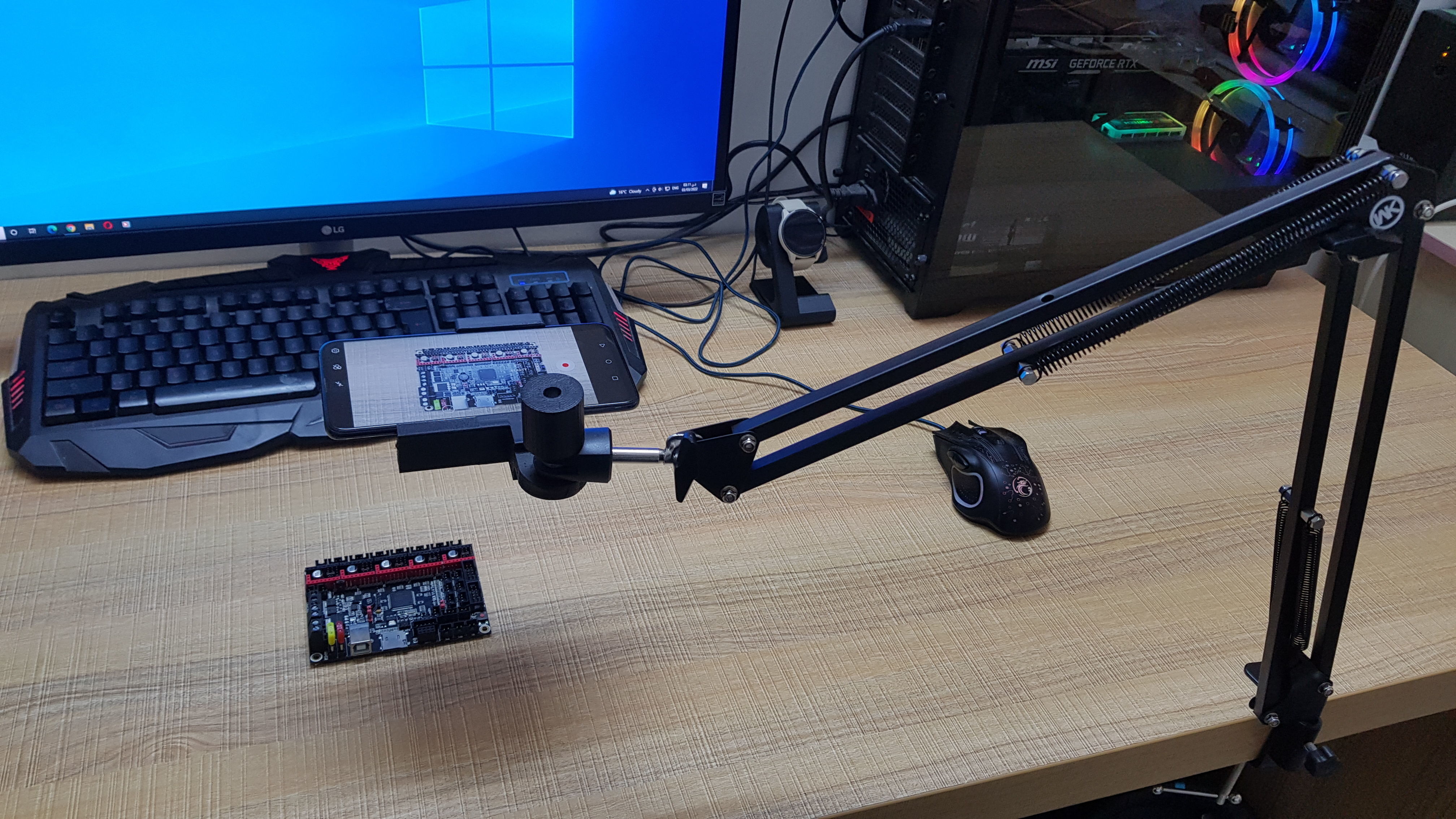 CONVERT MIC STAND INTO PHONE STAND 3D print model_5