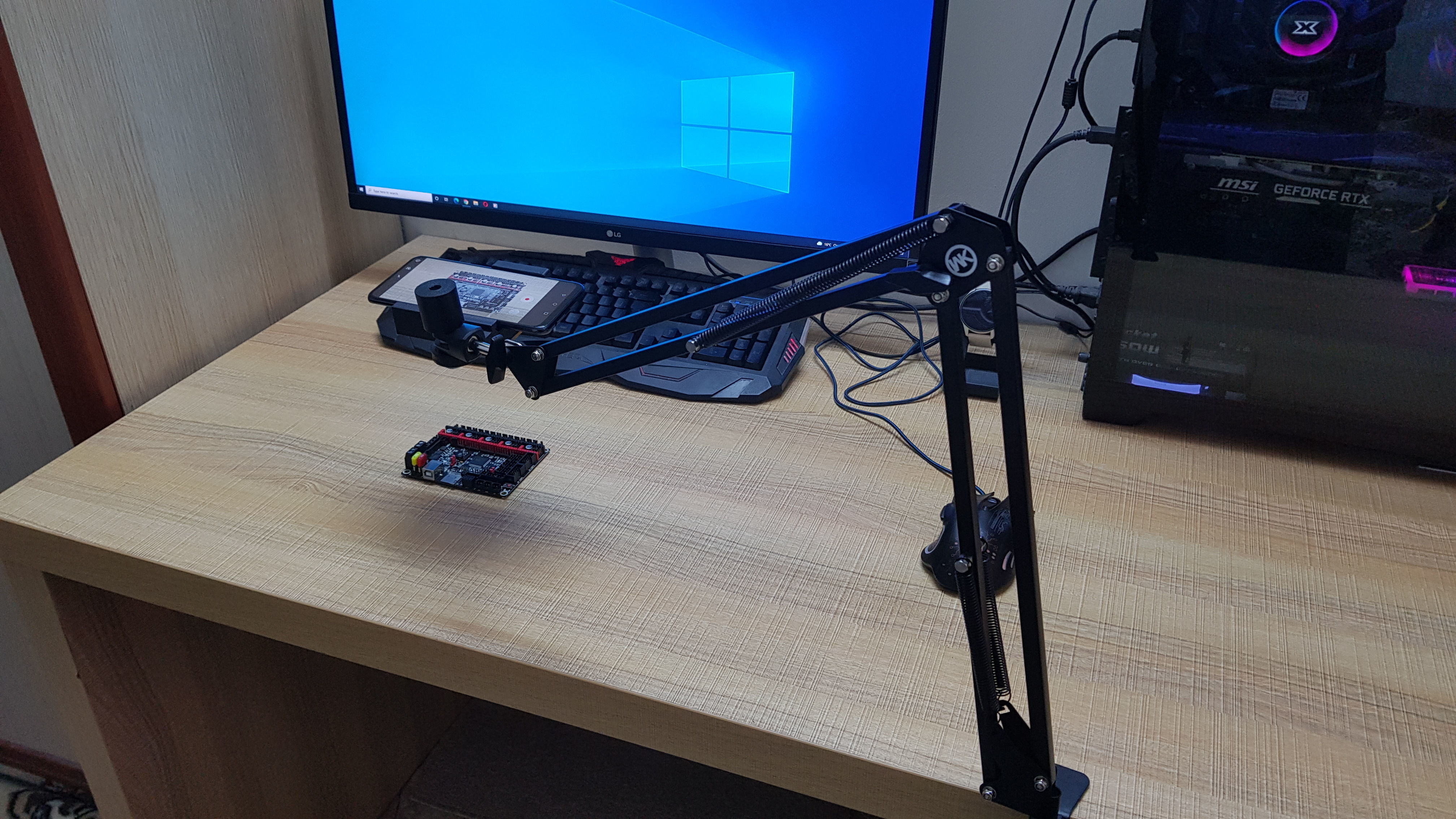 CONVERT MIC STAND INTO PHONE STAND 3D print model_6