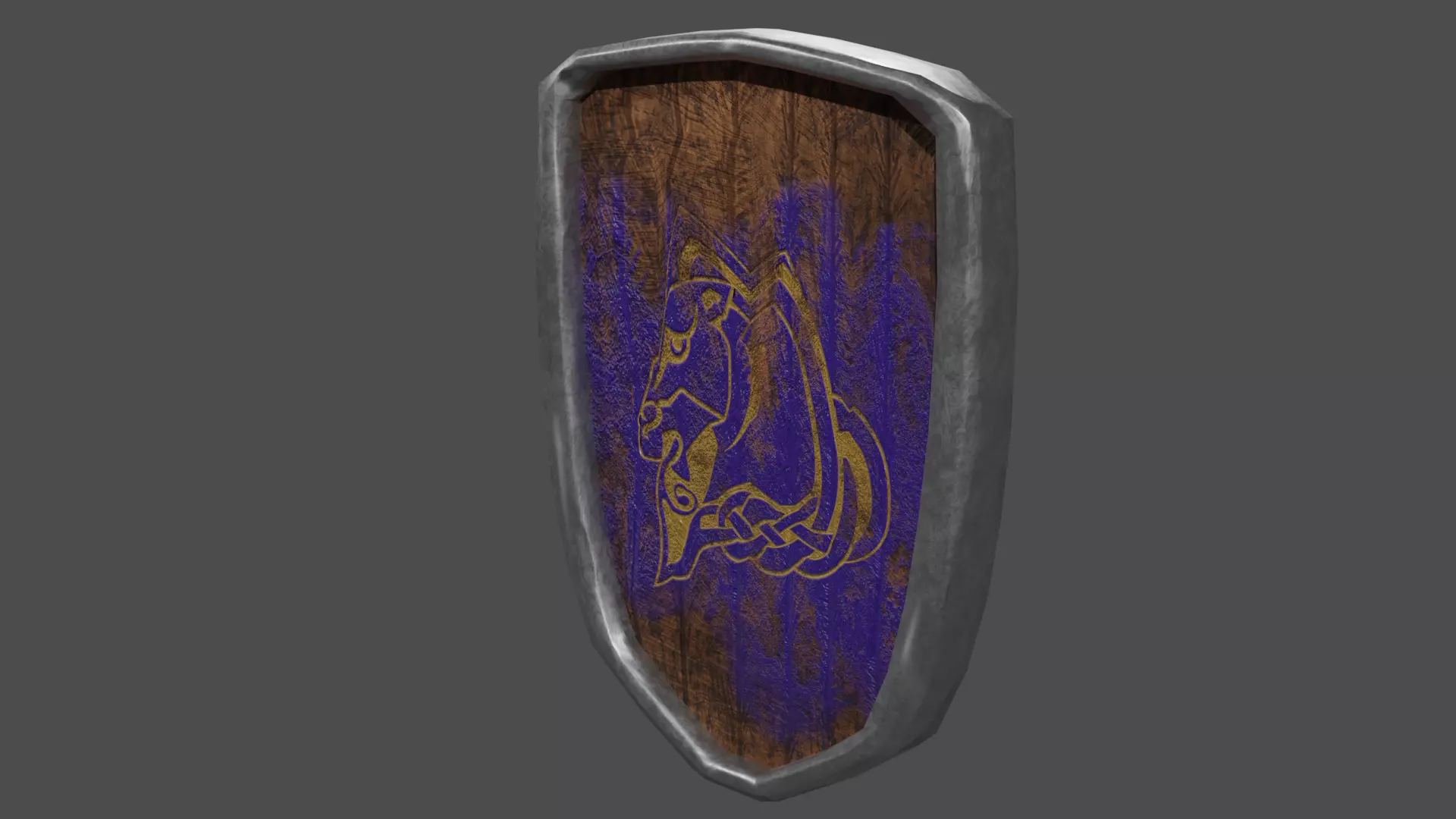 stylized shield Free low-poly 3D model