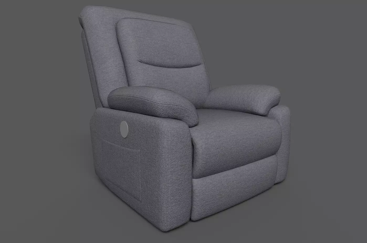 Recliner Chair Low-poly 3D model