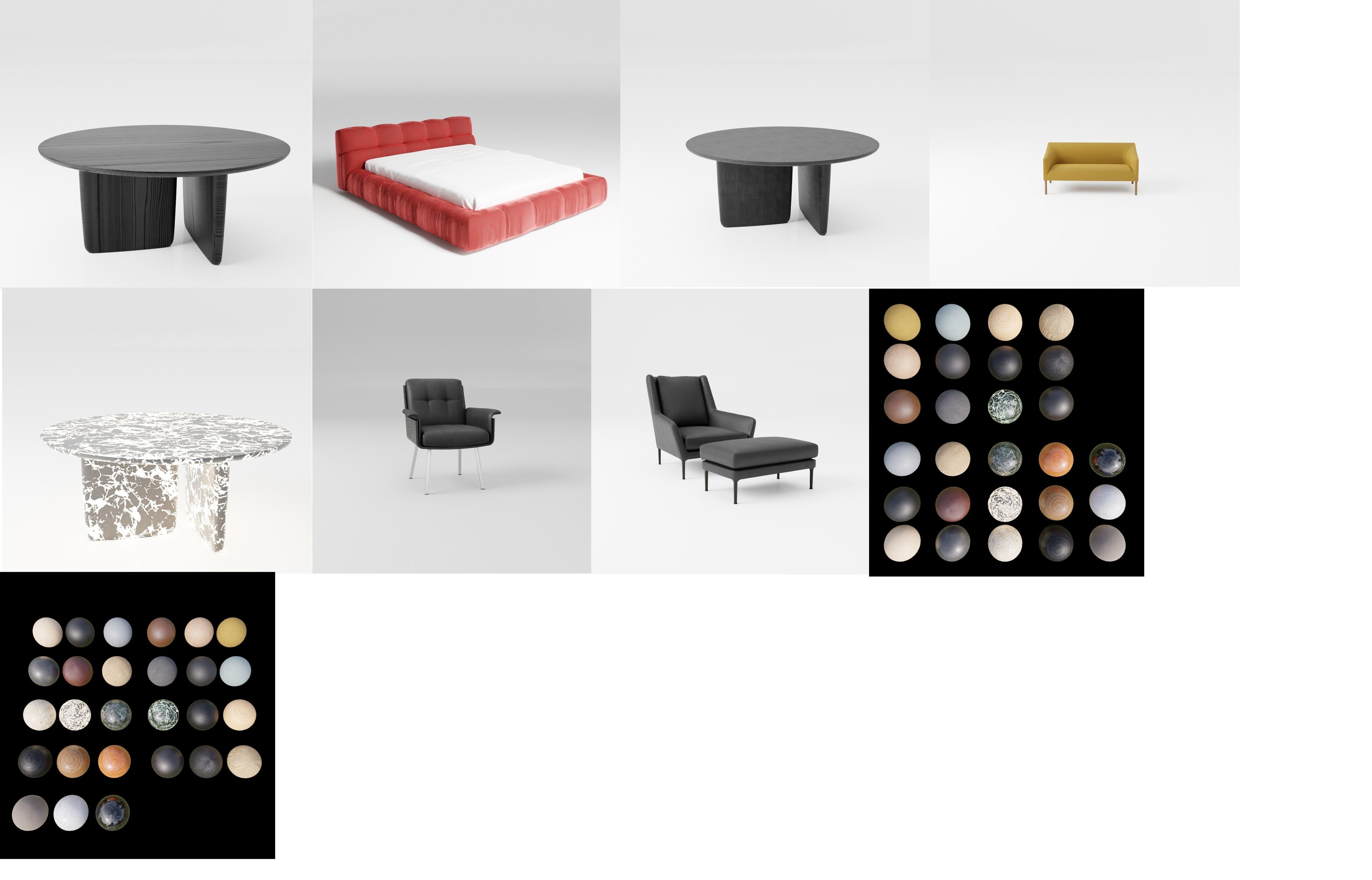 Furniture Bundles 3D model_1