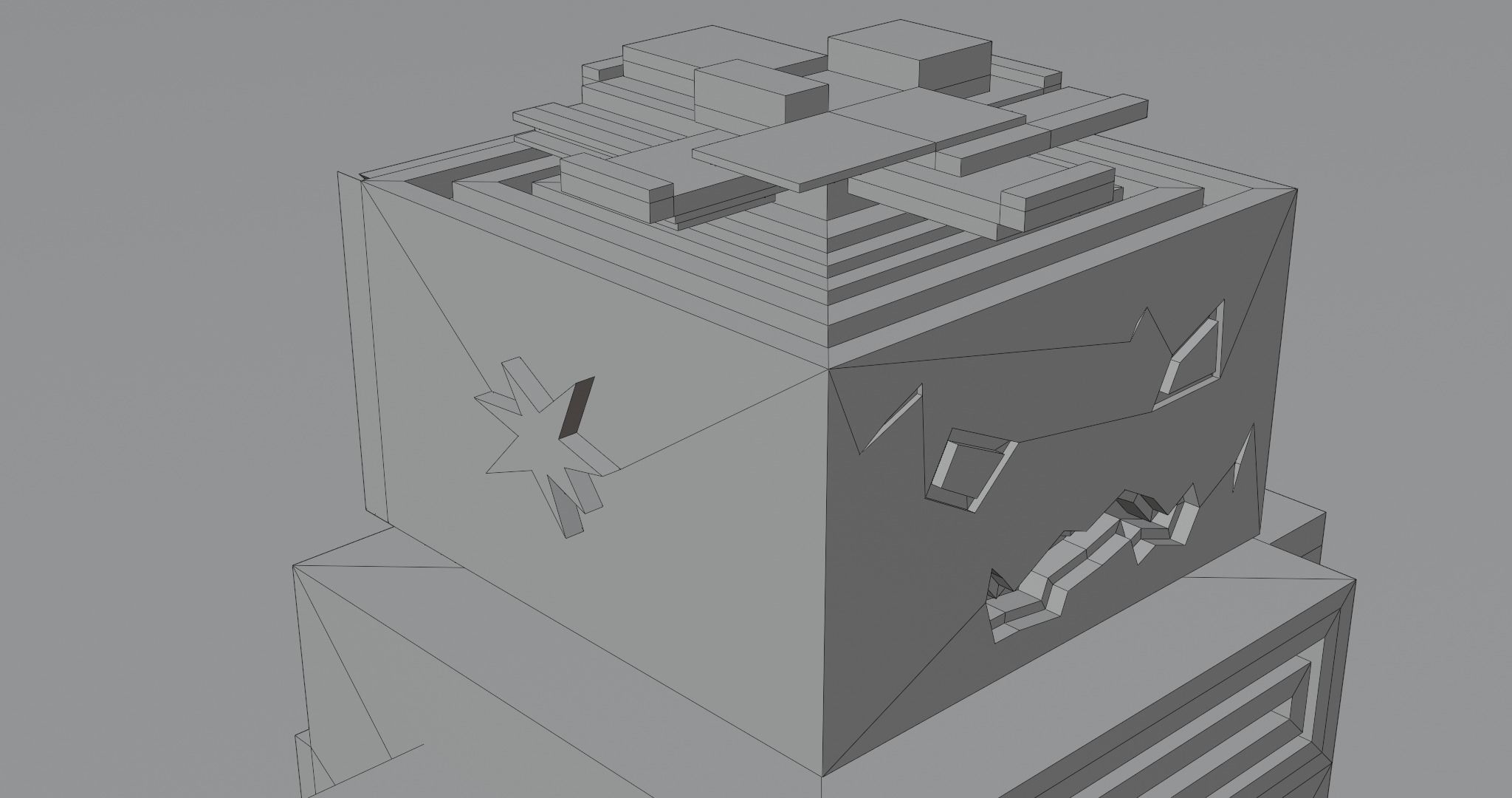 W02 - ROB Low Poly 3D Robot for Games Low-poly 3D model_16