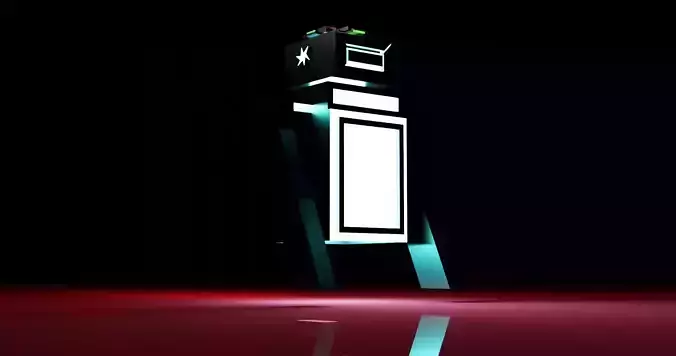 W02 - ROB Low Poly 3D Robot for Games Low-poly 3D model