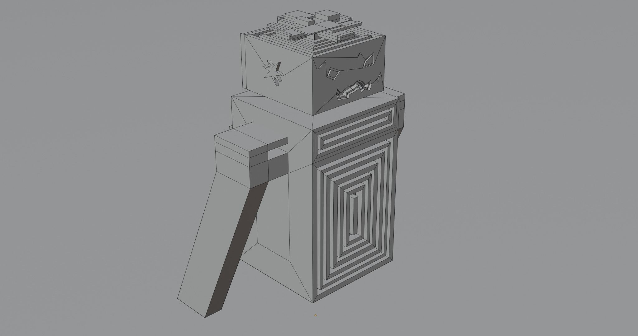 W02 - ROB Low Poly 3D Robot for Games Low-poly 3D model_15