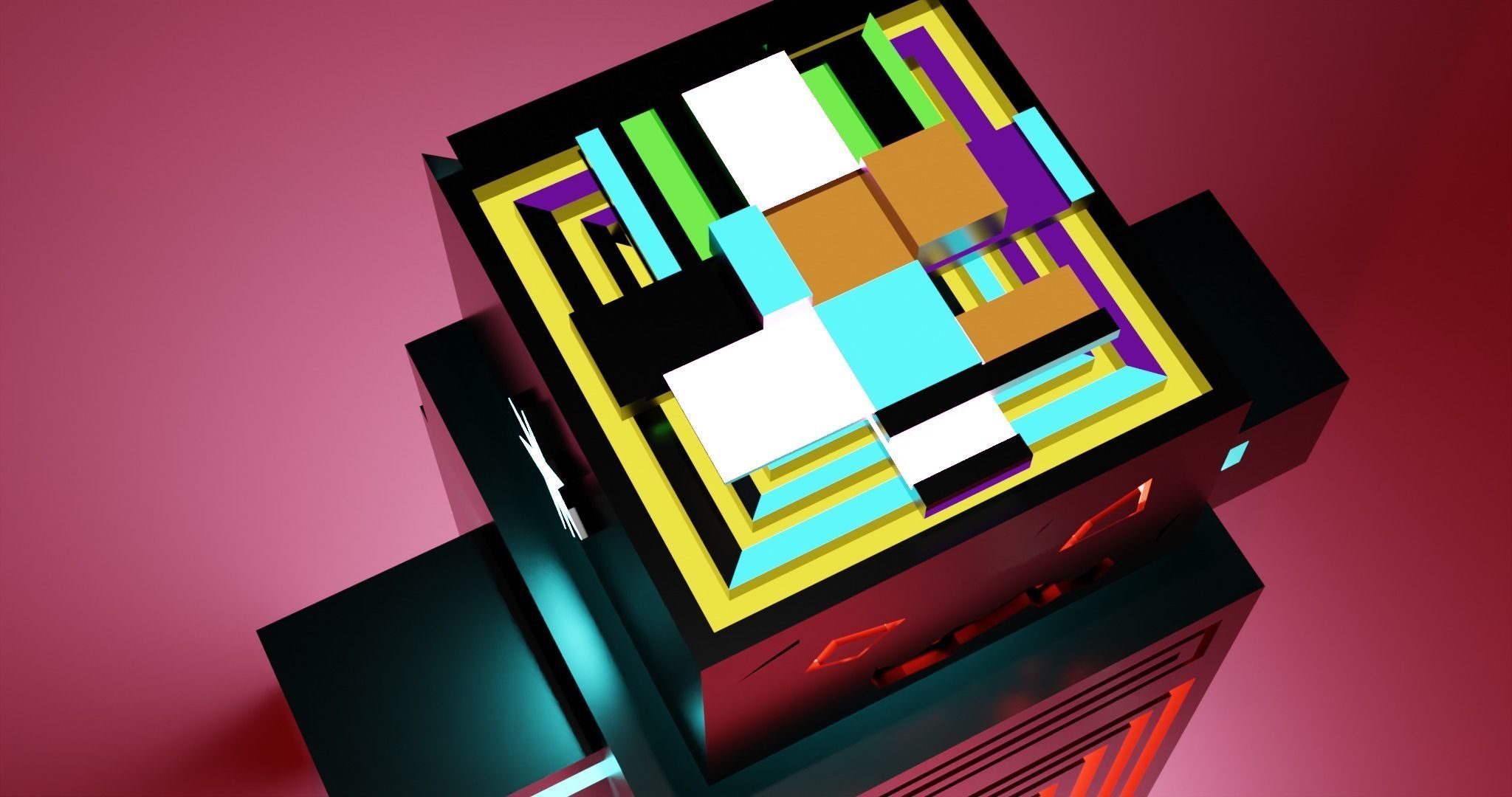 W02 - ROB Low Poly 3D Robot for Games Low-poly 3D model_10