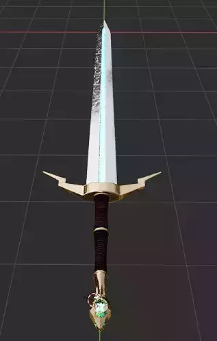 Sword Mid-Poly with UV unwrapped 
