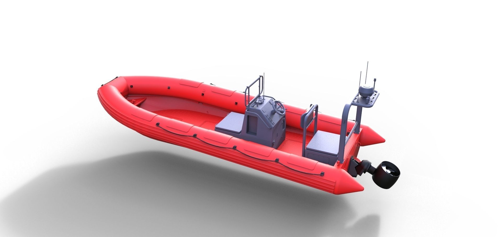 Lifeboat RIB V3 3D print model_1