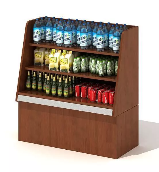 Wooden Display Stand 3D model_0