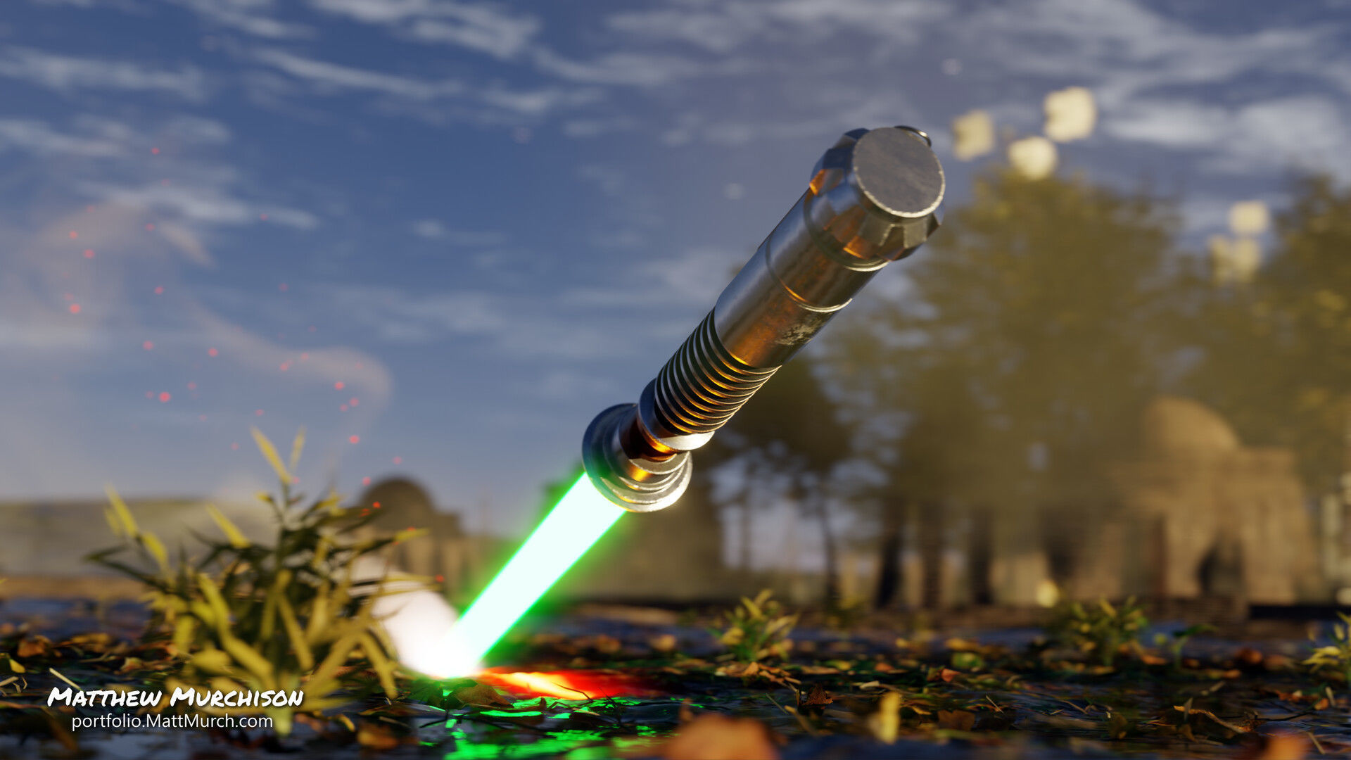 Screen Accurate RotJ Lukes Lightsaber Hilt Low-poly 3D model_6