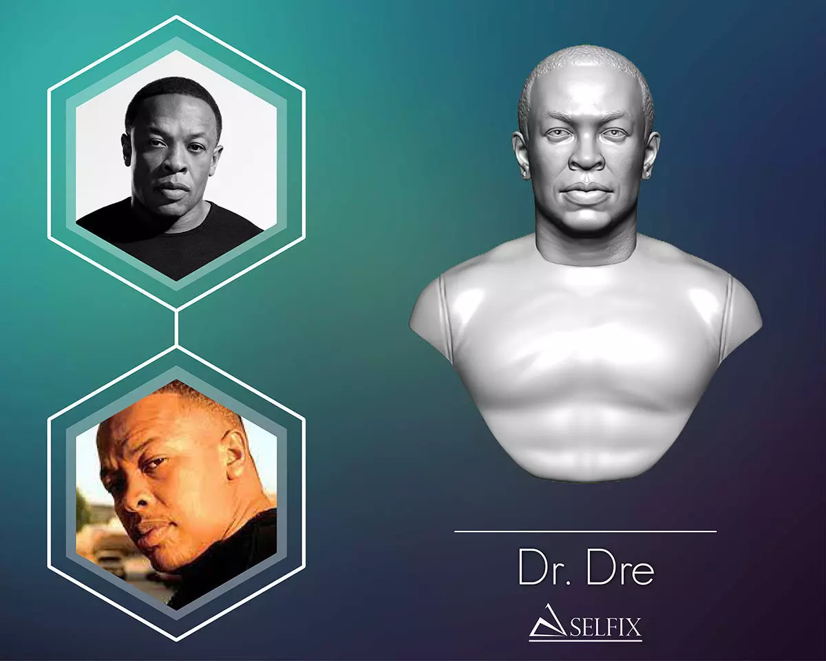 Dr Dre Bust 3D print model_0
