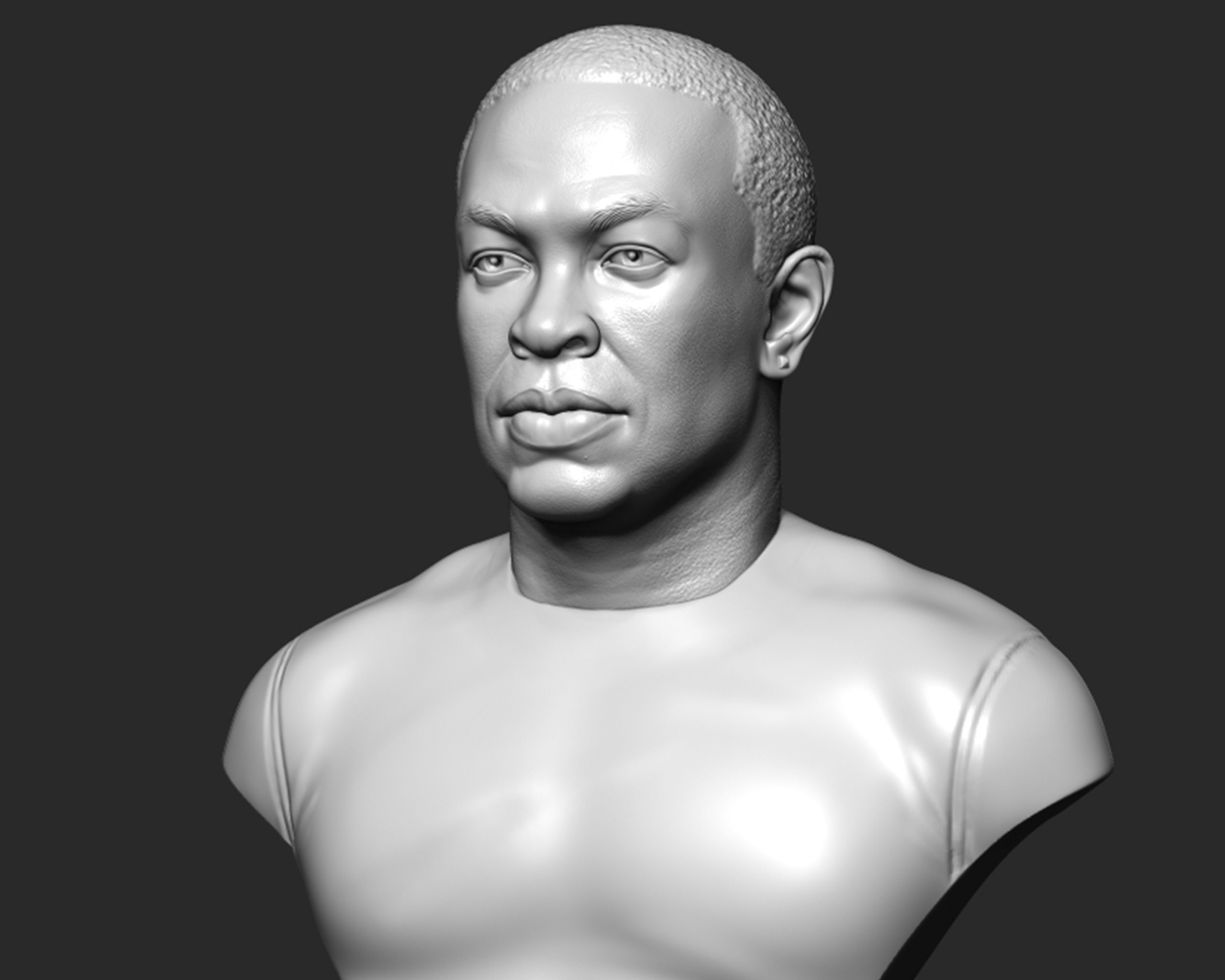 Dr Dre Bust 3D print model_3