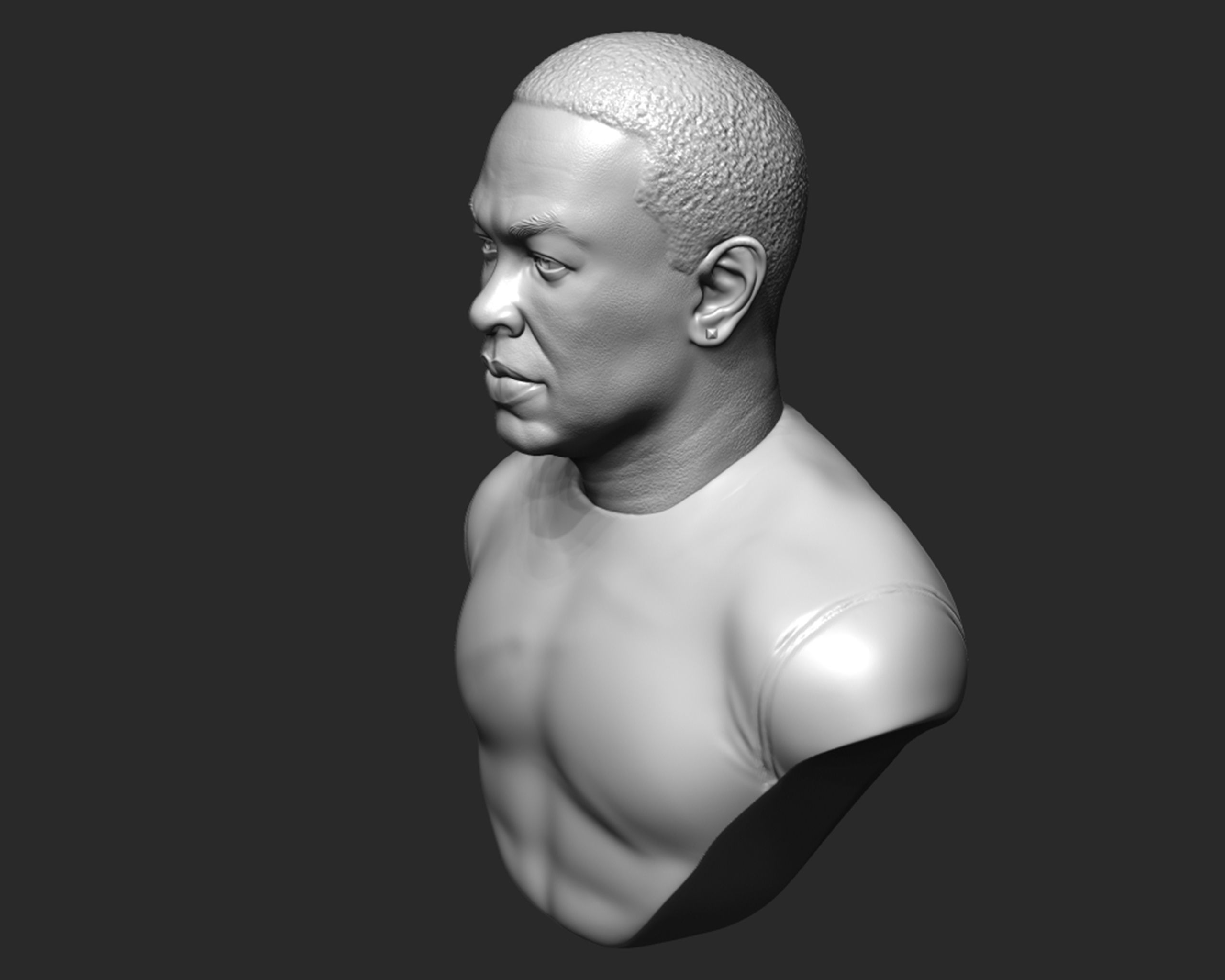 Dr Dre Bust 3D print model_7