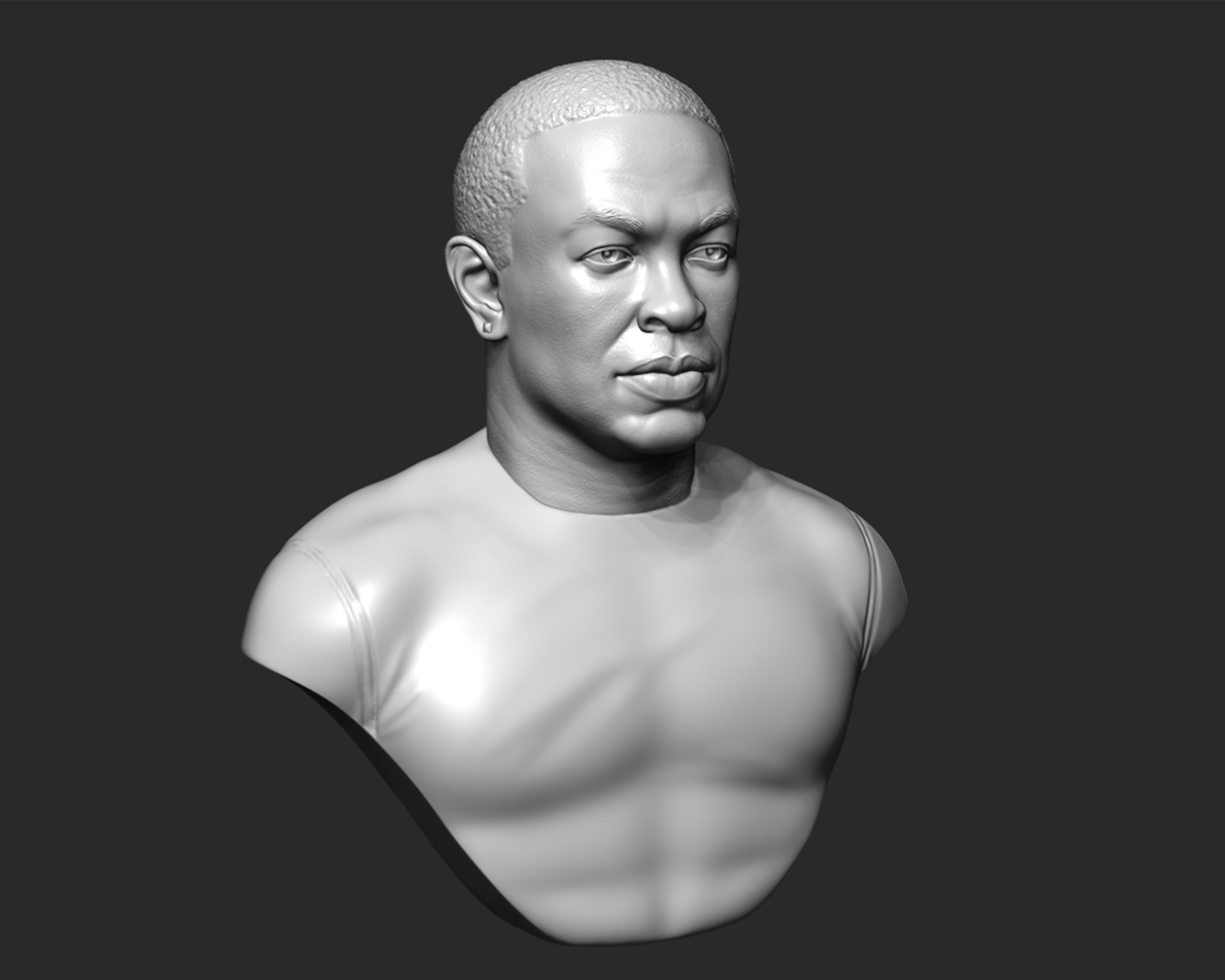Dr Dre Bust 3D print model_6