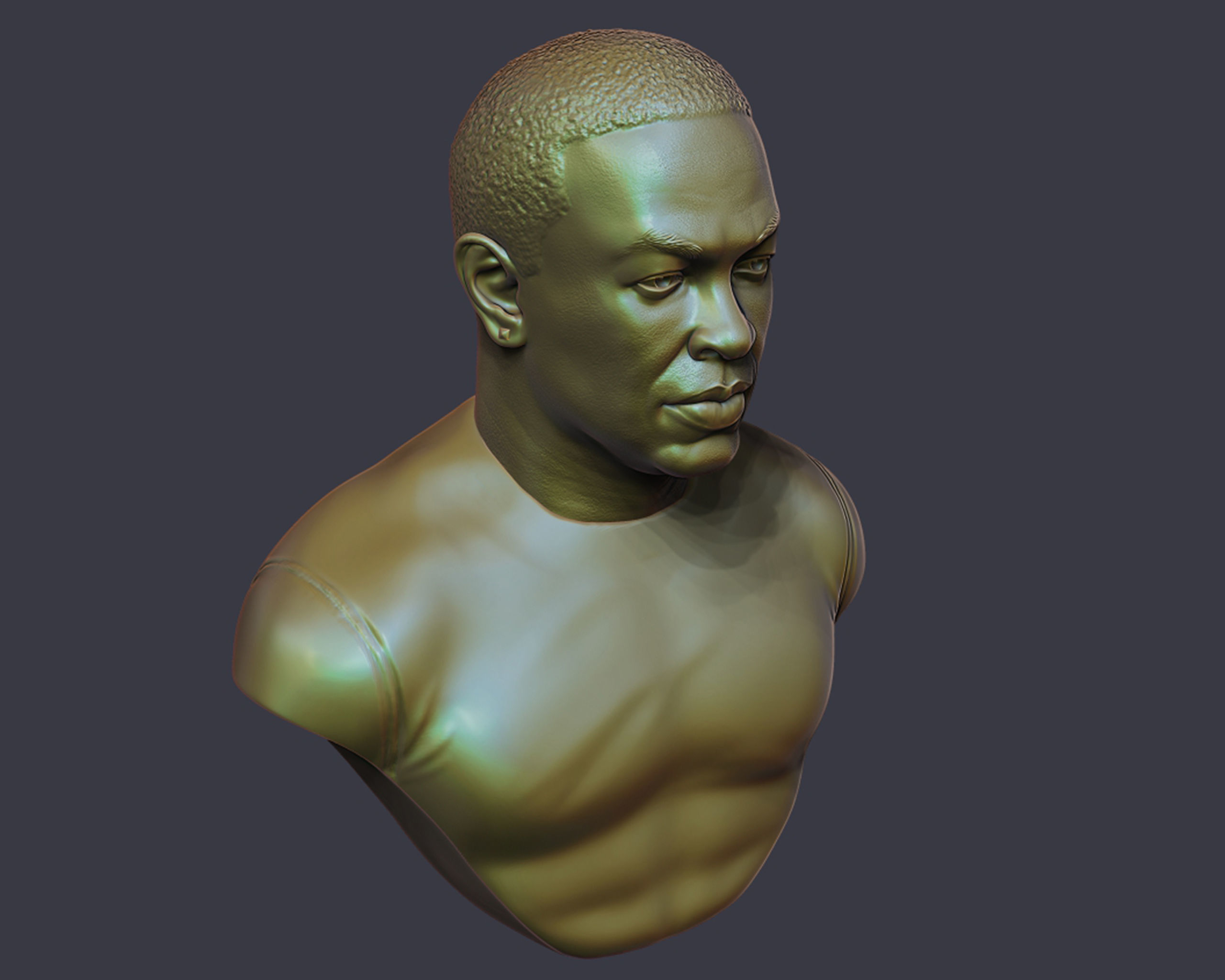 Dr Dre Bust 3D print model_17