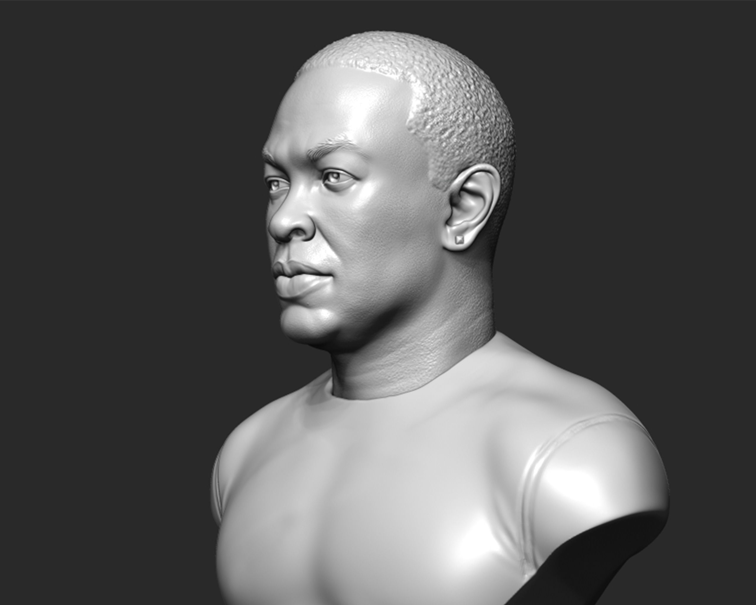Dr Dre Bust 3D print model_4