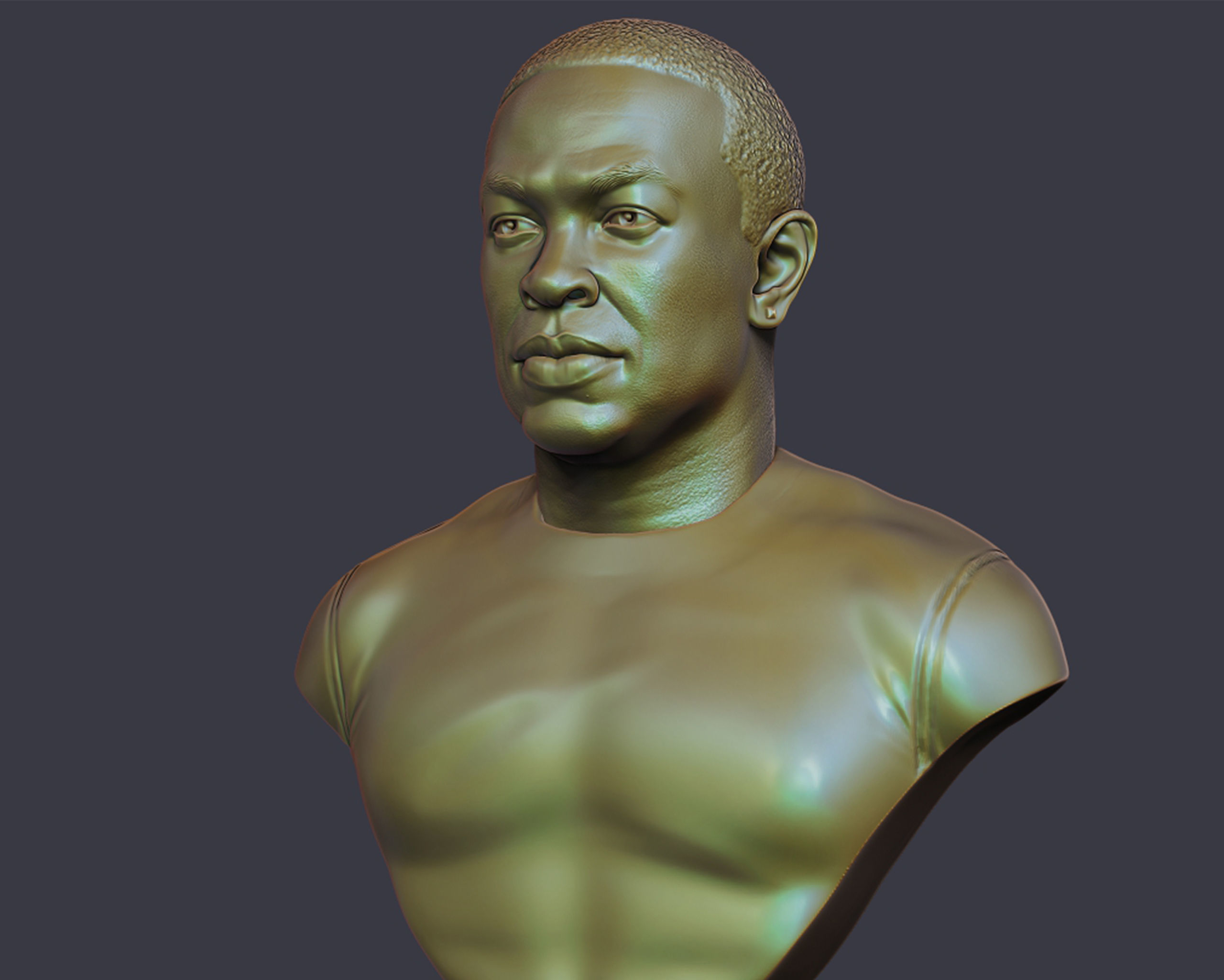 Dr Dre Bust 3D print model_15