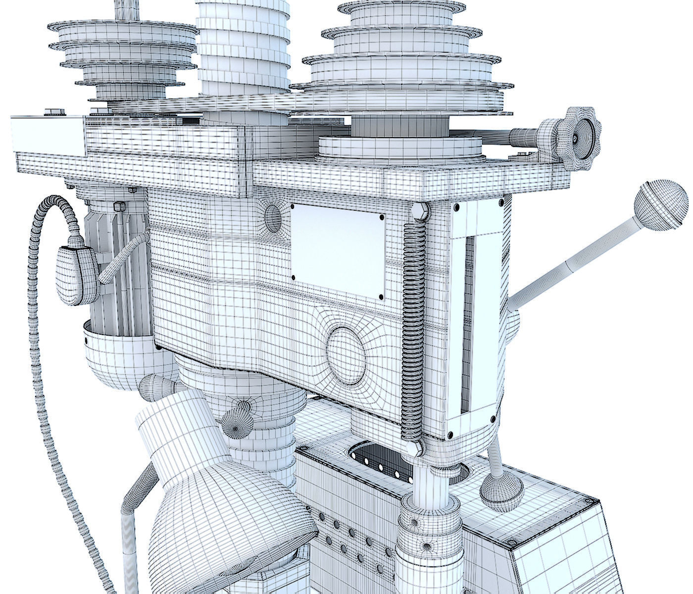 Machine tool desktop drilling press vertical 2M112 3D model_20