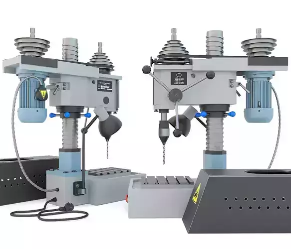 Machine tool desktop drilling press vertical 2M112 3D model