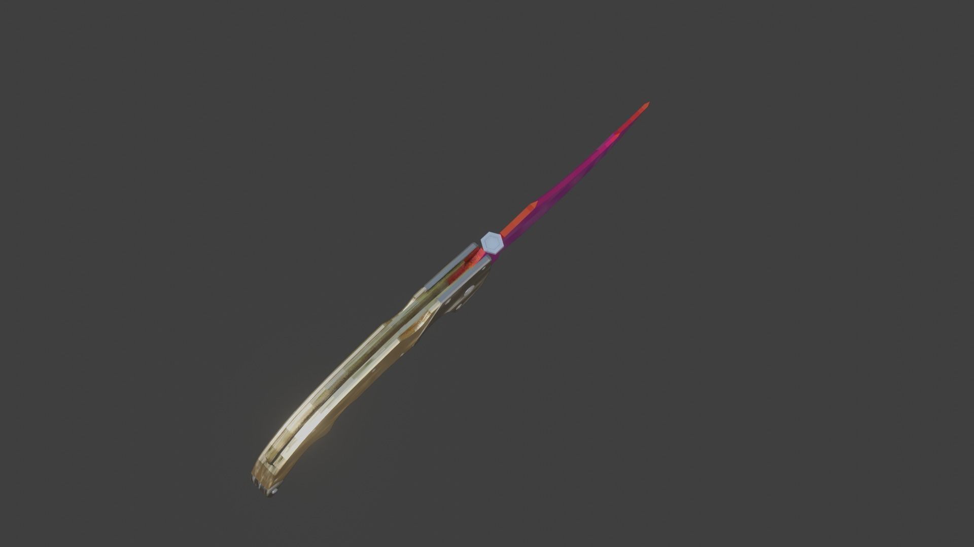 Falchion cs go Low-poly 3D model_2