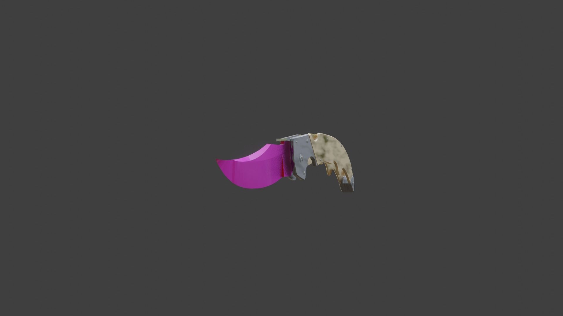 Falchion cs go Low-poly 3D model_1