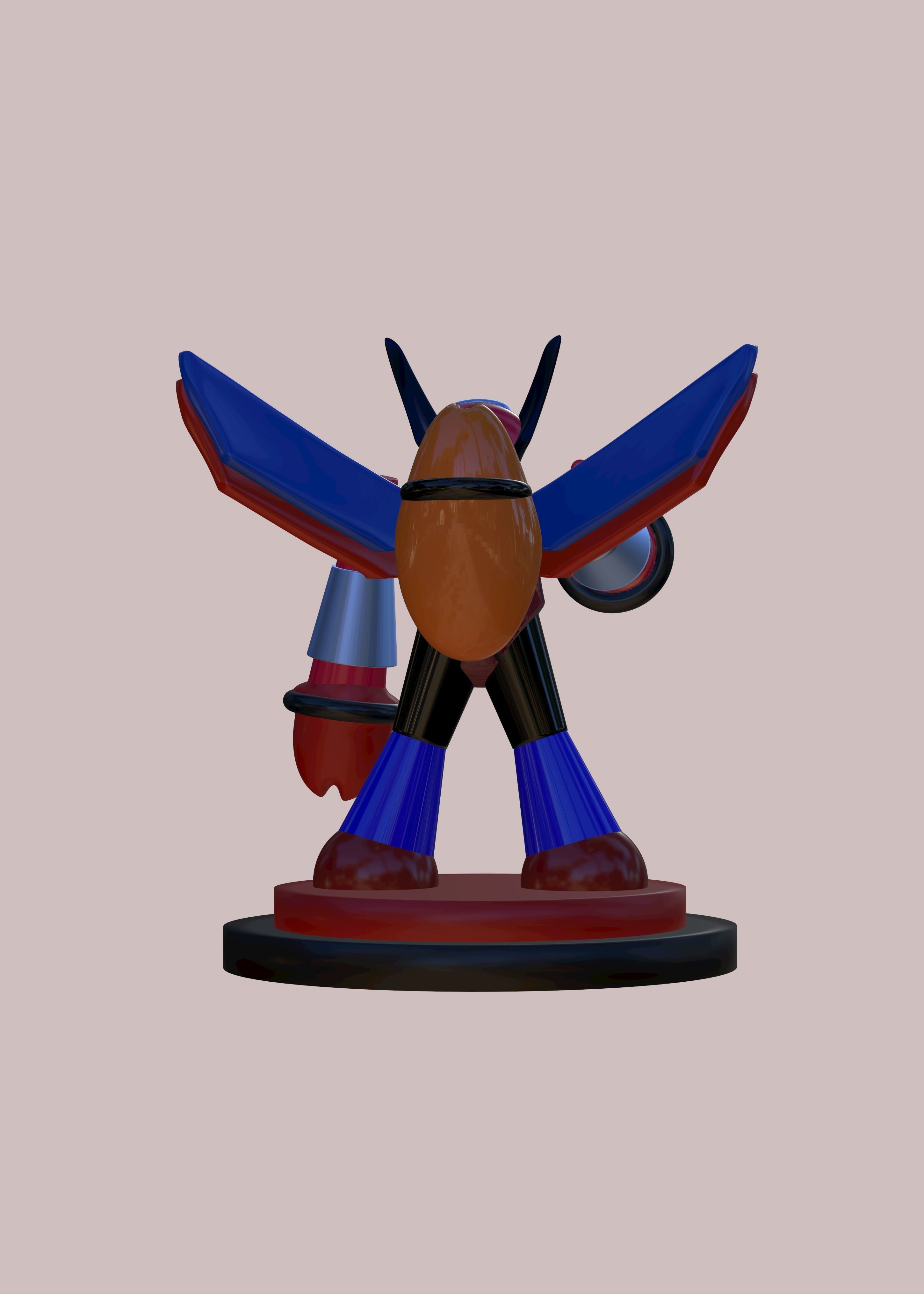 Robot palkon ultra violet 3D print model_2