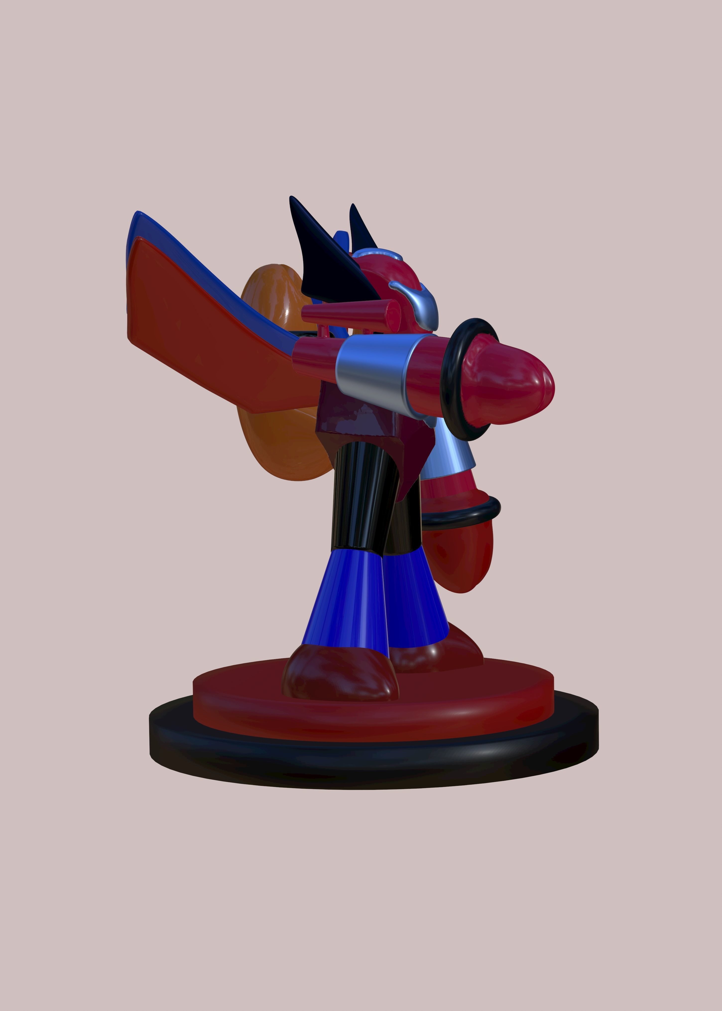 Robot palkon ultra violet 3D print model_3