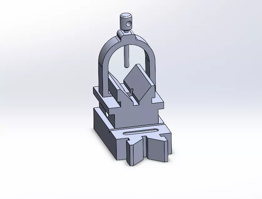 V-block 3D Model clamp 3D print model_0