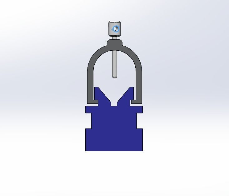 V-block 3D Model clamp 3D print model_3