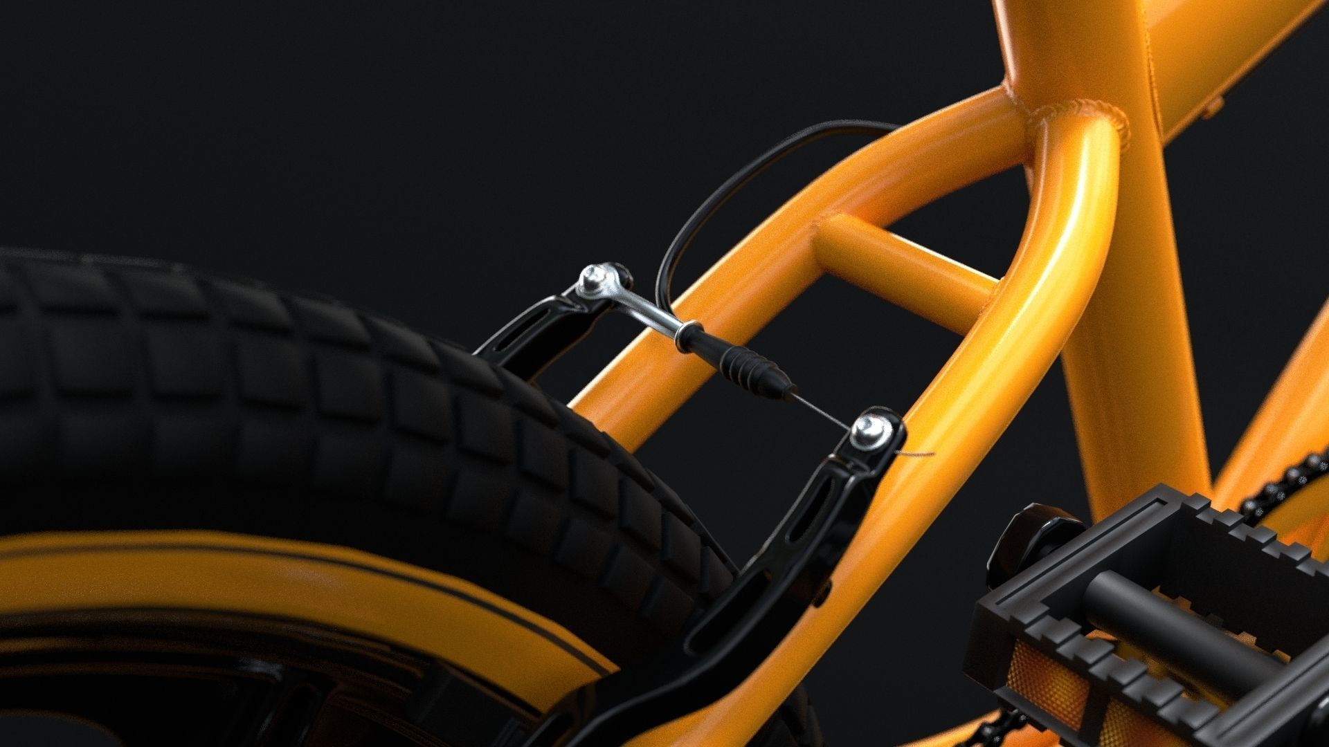 BMX Bike 3D model_6